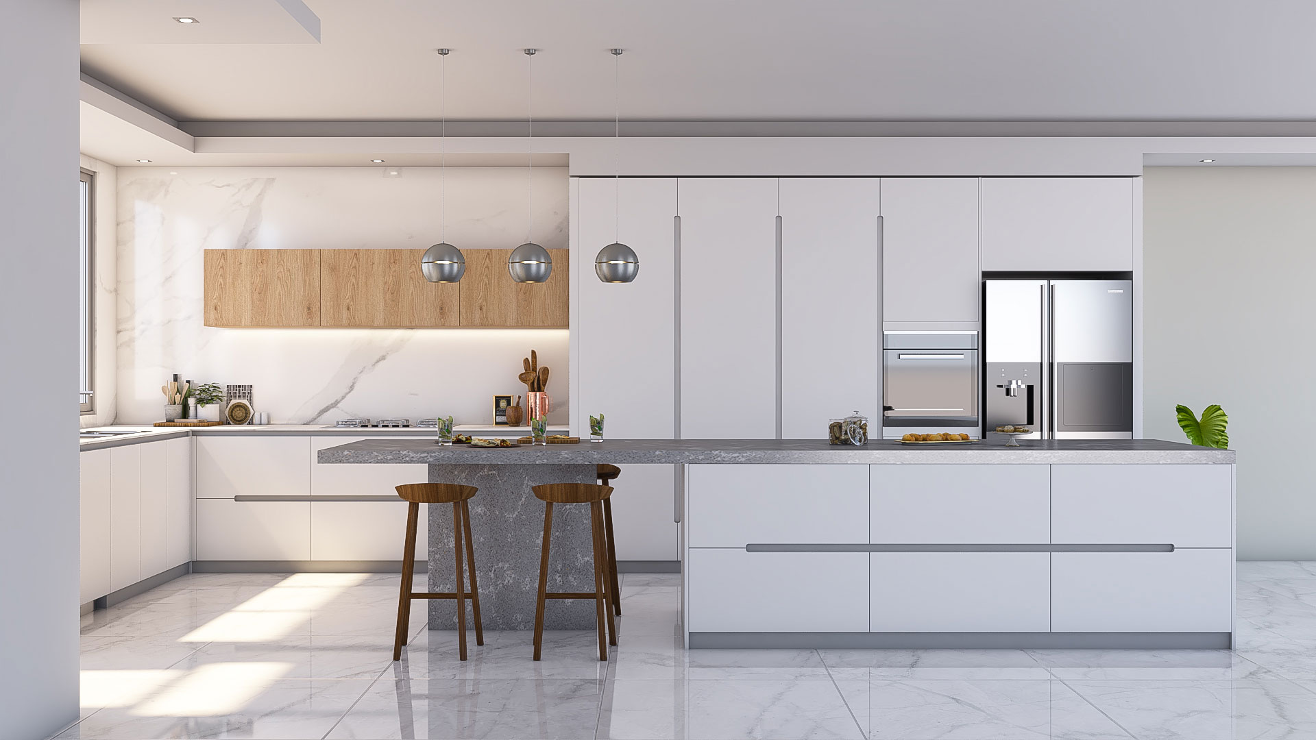 طراحی مینیمال کابینت مدرن