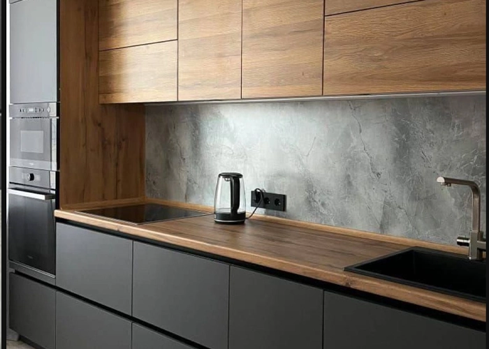 صفحه روی کابینت آشپزخانه چوب